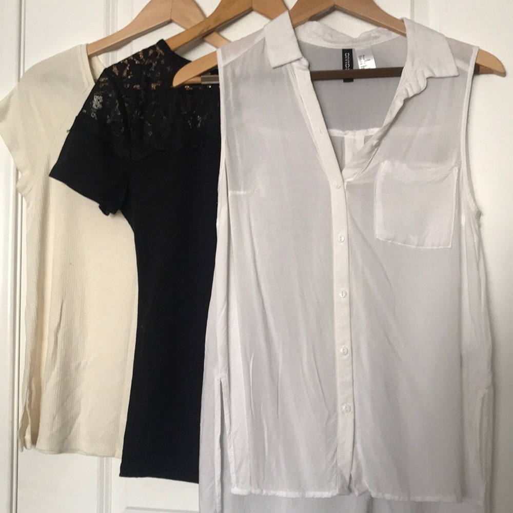 Three cute H&M shirts in a bundle!